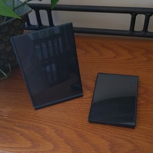 (2) Black Photo Frames- 5x7 Tabletop & 4x6 Wall